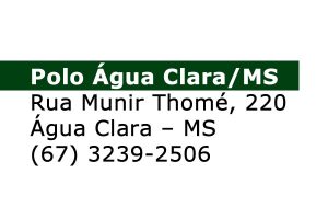 EJA EaD - Polo Água Clara/MS